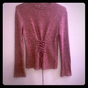 Untagged Soft Magenta Sweater/Long Sleeve Shirt